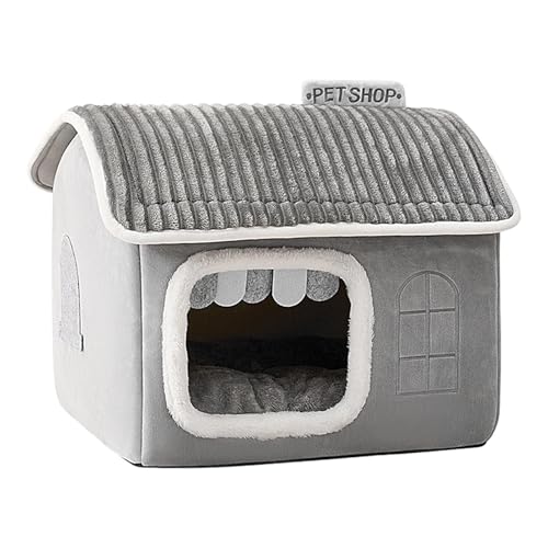 Winter Cat House, Indoor Cat House, Cat Bed Cave, Cozy Winter Pet Bed, Pet Shop Sleeping Bed, Detachable and Washable Warm Cat Bed House for Small Pets Cats, Puppies von Bmdjdq