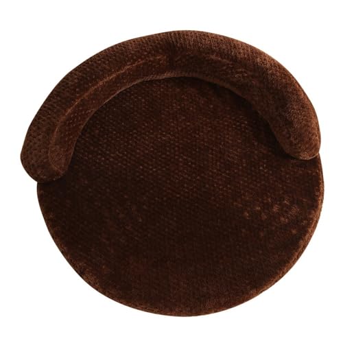 BoLinCo 70 cm Durchmesser Hundebett Katzenbett Haustiermatte Hundematte Ananasgitter Winter warme Haustiermatte Hundebett Bequeme Haustierbettmatte(Coffees) von BoLinCo