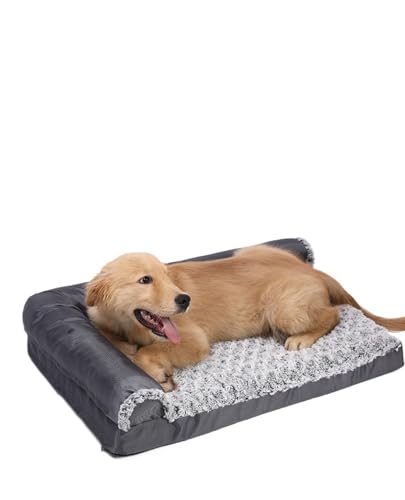 BoLinCo Hersteller direkt Zwinger Matte große Hund Haustier Matte Heimtierbedarf Teddy goldenes Fell Herbst und Winter warme Katzenstreu (Color : Dog mat, Size : M 90 * 70 * 10) von BoLinCo