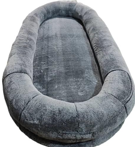 BoLinCo Human DogBed Extra großes Menschen- und Hundebett, abnehmbares, waschbares Hundenest, faules Sofa, menschlicher Schlaf, riesiges Hundenest, Hundebett, menschlicher Hund, Interaktionsbegleiterb von BoLinCo