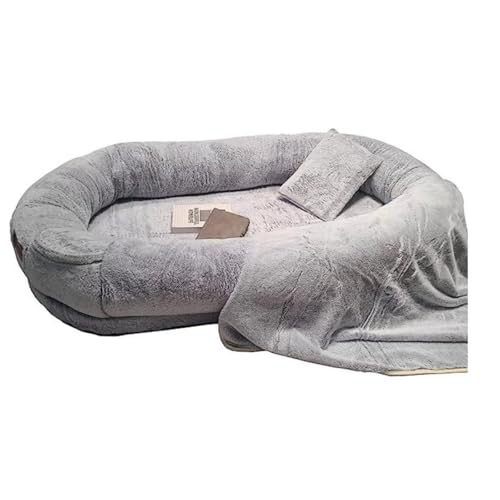 BoLinCo Human DogBed Extra großes Menschen- und Hundebett, abnehmbares, waschbares Hundenest, faules Sofa, menschlicher Schlaf, riesiges Hundenest, Hundebett, menschlicher Hund, Interaktionsbegleiterb von BoLinCo