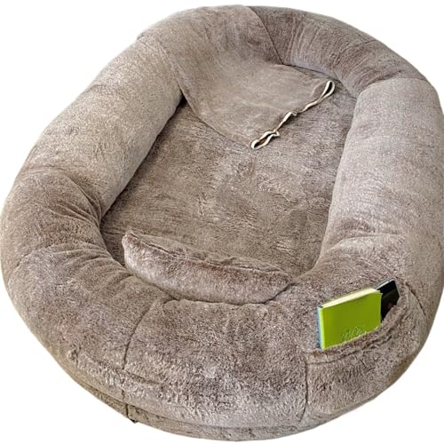 BoLinCo Human DogBed Extra großes Menschen- und Hundebett, abnehmbares, waschbares Hundenest, faules Sofa, menschlicher Schlaf, riesiges Hundenest, Hundebett, menschlicher Hund, Interaktionsbegleiterb von BoLinCo