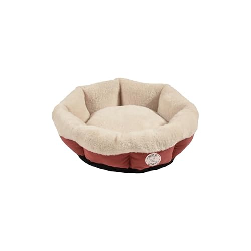 Bobby Douce Bett für Hunde und Katzen, extra weich, aus Plüsch, maschinenwaschbar, Rosa, 53 x 53 x 16 cm von Bobby Canifrance