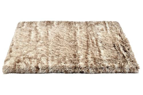 Bobby Poilu – Extra weiche Plüschmatratze für Hunde und Katzen, maschinenwaschbar, Beige, 100 x 70 x 5 cm von Bobby Canifrance