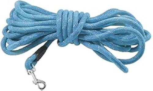 Bobby Walk 5 M – Hundeleine 3 Meter/1,2 cm dick, schlauchförmige Hundeleine, strapazierfähiges Nylon, Blau, 5 Meter von Bobby Canifrance