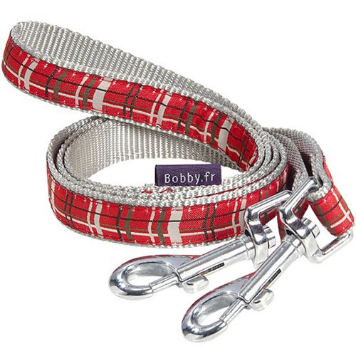 Bobby LPKILT_Rouge_L Koppel-Leine Kilt, L, rot von Bobby