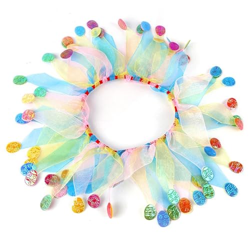 Bobo Rainbow 1 x Osterkostüm für Hunde und Katzen – Halsband für Hunde und Katzen, mit Muster, Tutu-Halsband, buntes Kostüm für Hunde, kleine, mittelgroße Hunde von Bobo Rainbow