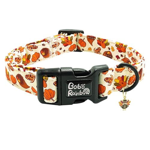 Bobo Rainbow Hundehalsband, Erntedankfest, Haustier-Halsband, Urlaub, Türkei-Druck, Haustierhalsband, langlebiges Halsband, niedliches Hundehalsband, weiches Hundehalsband, verstellbares von Bobo Rainbow