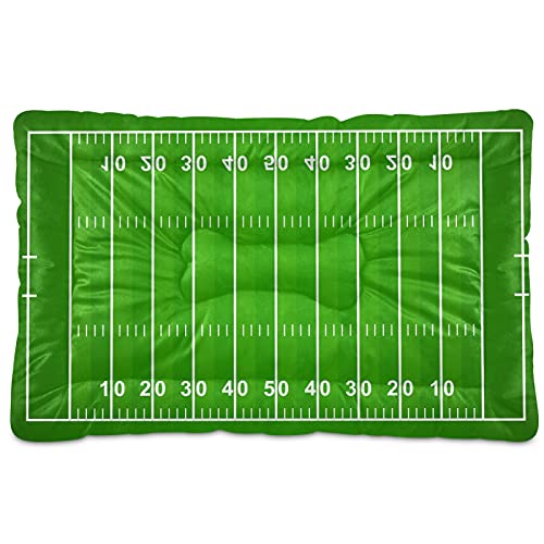 American Football Field Haustierbett, Matte für Hunde und Katzen, 45,7 x 61 cm, Kissen für mittelgroße und kleine Welpen von Boccsty