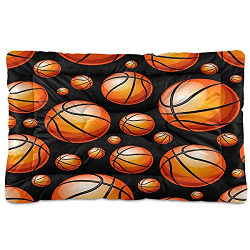 Basketball-Haustierbett, Matte, Sportball, Fußball, Hund, Katze, Hundebett, 45,7 x 61 cm, Haustierkissen, Kissen für mittelgroße und kleine Welpen von Boccsty