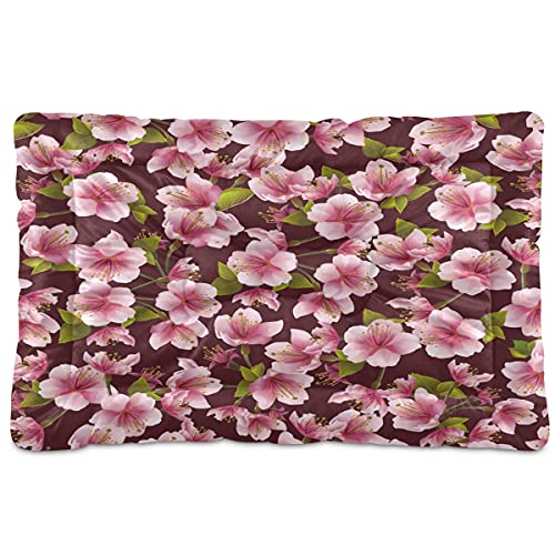 Sakura Blossom Haustierbett, japanischer Kirschbaum, Hundebett, 45,7 x 61 cm, Haustierkissen, Kissen für mittelgroße und kleine Welpen von Boccsty