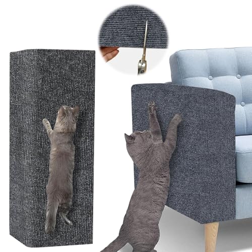 Selbstklebend Kratzmatte Katze Wand, 200cmx40cm Kratzteppich Sofa Katze, Kratzbretter Katze Wand, Katzenkratzbretter, Schützt Wand und Möbel von Bocguy