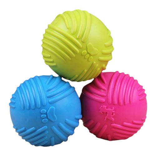 Bodhi200 1pc Dog Balls Toys, Kauspielzeug Für Welpen Kleine Große Hundewurf Teaser Kaubiss Spielzeug, Zufällige Farbe von Bodhi200