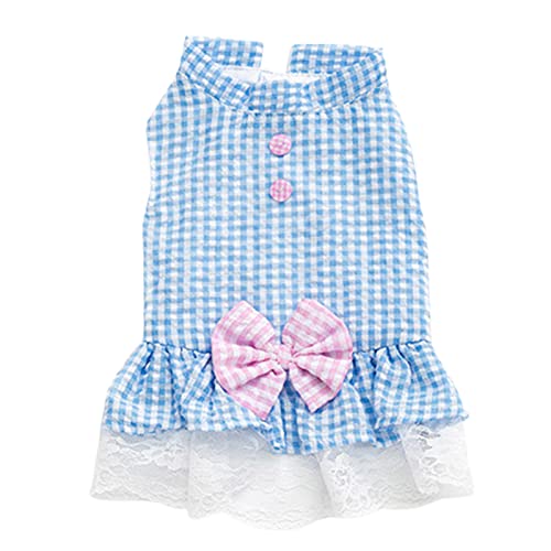 Bodhi2000 Haustier Hund Prinzessin Kleid Welpen Rock Hundekleidung Katze Kleidung Outfits Für kleine mittelkatzen Hunde Frühling Sommer Kleidung Rosa L. von Bodhi2000