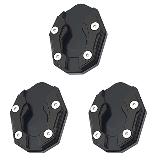 Bodhi2000 Kickstand -Verlängerungsplatte Motorrad -Kickstand -Stützplatte Dekorieren Sie einfache Installation Nützlich sicher Schwarze 3pcs von Bodhi2000