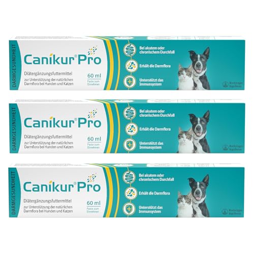 Boehringer Ingelheim Canikur Paste | 3er Pack | 3 x 60 ml | Diät-Ergänzungsfuttermittel für Hunde und Katzen | Kann dabei helfen die natürliche Darmflora zu unterstützen von Boehringer Ingelheim