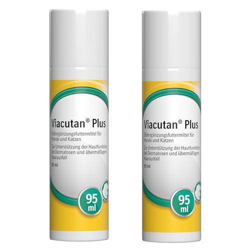 Boehringer Ingelheim Viacutan Plus Doser | Doppelpack | 2 x 95 ml | Diätergänzungsfuttermittel für Hunde und Katzen | Zur Unterstützung der Hautfunktion bei Dermatose und übermäßigem Haarausfall von Boehringer Ingelheim