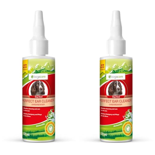 Bogacare Perfect Ear Cleaner - Ohrreiniger für Hunde - Ohrenreiniger Hund mit innovativer Rezeptur 125ml - Hunde Ohrenreiniger mit Frauenmantel & Essigsaurer Tonerde UBO0450 (Packung mit 2) von Bogacare