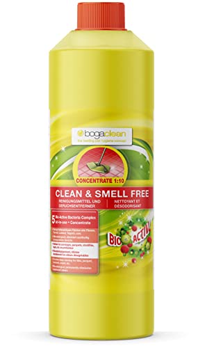 Bogaclean Clean & Smell Free Concentrate - Geruchsentferner & Reiniger - Ideal für Haushalt & Tierhaltung - Mikrobiologischer Geruchsneutralisierer & Enzymreiniger von Bogadent