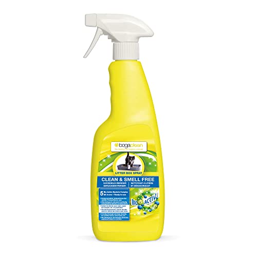 Bogaclean Clean & Smell Free Litter Box Spray - Katzenurin Geruchsentferner - Ideal für Katzentoiletten & Zubehör - Mikrobiologischer Geruchsneutralisierer & Enzymreiniger - 500 ml von Bogadent