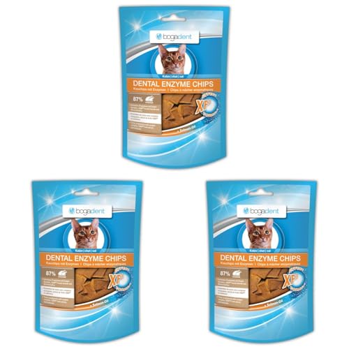 Bogadent Dental Enzyme Chips Katze 50 g (Packung mit 3) von Bogadent