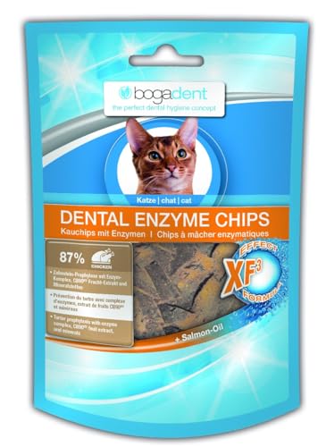 bogar, Bogadent Dental Sticks Katze, Zahnstocher für Hygiene & Gesundheit, Katzensnacks für die Katzen-Zahnpflege, Schmackhafte Chips, Mit Fleisch, Früchten und Mineralien, Katzenzubehör, 50 g von Bogadent