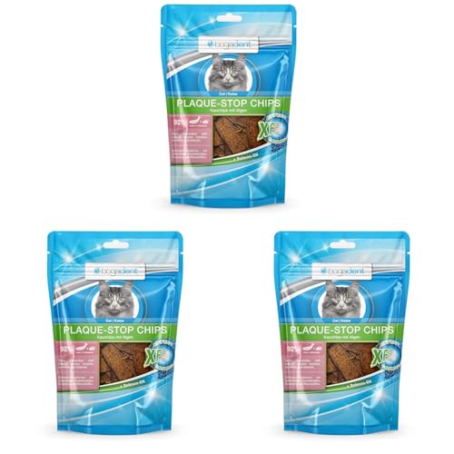 Bogadent Plaque-Stop Chips Fish Katze, 50 g (3er Pack) von Bogadent