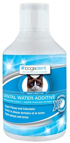 bogar, Bogadent Dental Water, Wasserzusatz für Katzen, Bakterienreduzierendes Katzenzubehör, Katzen-Zahnpflege, Vorbeugung von Plaque und Zahnstein, 250 ML von Bogadent