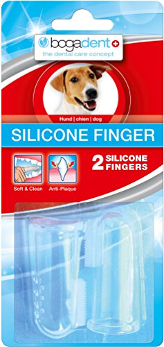 Bogadent bogar, Silicone Finger, Zahnbürste Hund, Hundezahnbürste mit Borsten- und Noppenstruktur, Fingerförmiger Zahnsteinentferner Hund, Hundezubehör für Hygiene und Gesundheit, 2 Stück von Bogadent