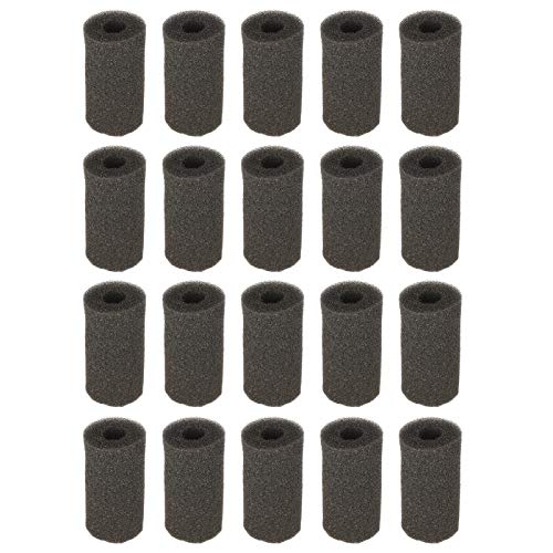 Bognajin 20 Stück Aquarium-Wassereinlass-Schwammfilter-Schutzabdeckung, Robustes Schwammmaterial mit hoher Dichte, verhindern, DASS Fische und Garnelen (Medium (small Hole)) von Bognajin