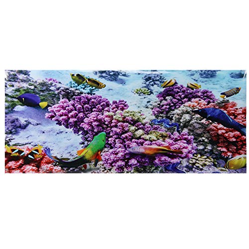 Bognajin Aquarium-dekorativer PVC-Aufkleber, Aquarium-Hintergrundbild, Landschaftsmalerei mit hoher Transparenz, wasserdicht, 4 Größen optional (61 * 30cm) von Bognajin