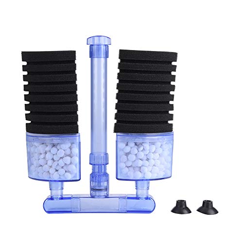 Bognajin Umweltfreundlicher Aquariumfilter mit biochemischer Filterung, Kunststofffilter-Baumwollmaterial, Gute Filterwirkung, Adsorption schädlicher Substanzen, Erhöhung des (XY-2885 (Black)) von Bognajin