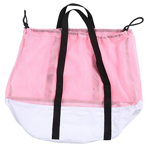 Tragbare Haustiertasche für Katzen, Outdoor-Trage- und Badetasche mit verstellbarem Kordelzug, Mesh-Design, sicher und atmungsaktiv, Robustes Polyestermaterial, geeignet für (Pink) von Bognajin