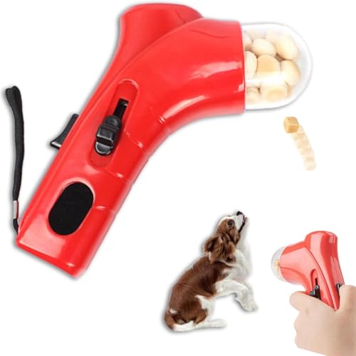 Cat Treat Guns Shooter | Leckerli-Werfer | Snack Slinger Leckerli-Werfer | Hundefutter Katapult | Futterspender-Spielzeug Für Hunde Haustier Fütterungsspielzeug Welpenfutter Spielzeug | Pet Supplies von Bohany