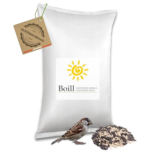 Boill/Sonnenblumenkerne Mix - geschält und gestreift - 10 kg. Vogelfutter, Wildvögel Futter von Boill