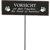 Boltze Gartenschild Hund - Schild "Vorsicht vor dem Frauchen" von Boltze