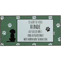 Boltze Spruch-Schild Hund - grün von Boltze