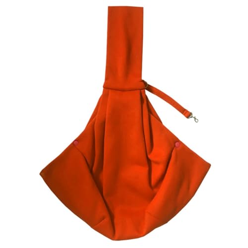 Bolvina Orangefarbene, Bequeme Hundetasche, Umhängetasche für Haustiere, Tragbarer Rucksack für Reisen im Freien, für Katzen und Hunde, Kleiner Rucksack von Bolvina