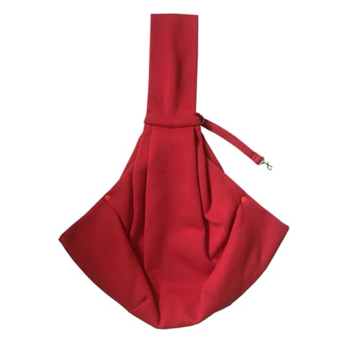 Bolvina Rote, Bequeme Hundetasche, Umhängetasche für Haustiere, Tragbarer Rucksack für Reisen im Freien, für Katzen und Hunde, Kleiner Rucksack von Bolvina