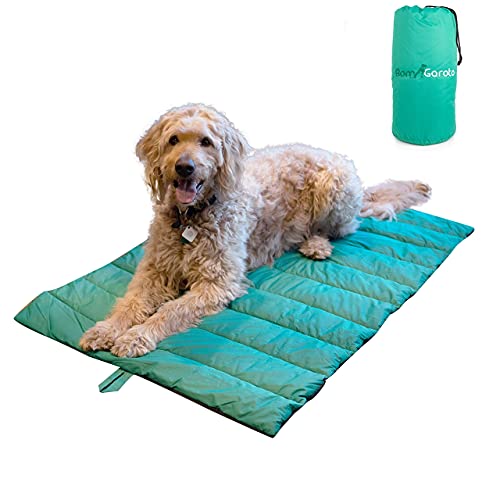 BomGaroto Tragbare Haustiermatte - 118 x 83 cm Katze und Hund Matte für Kistenbett Hundekäfig, Kamin oder Camping! Wasserdichte betten für mittelgroße, kleine und Großes Hunde mit Aufbewahrungstasche von Bom Garoto