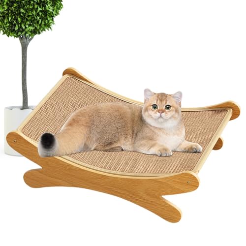 BommFu 2-in-1-Sisalbett Und Brett Zum Kratzen | Kratzbett Für Katzen Aus Sisal | Wiederverwendbares Kratzlounge Katzenbett - Tragbares Katzen-Kratzbett Für Kleine Bis Mittelgroße Katzen Und Haustiere von BommFu