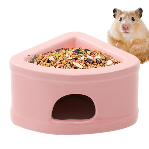 BommFu Hamster-Versteck | Kleines Haustierversteck Hamster Futternapf | Multifunktionales Lebensraumbett Hamster Nistplatz Hamster - Schlafecke Keramik Versteck Für Hamster von BommFu