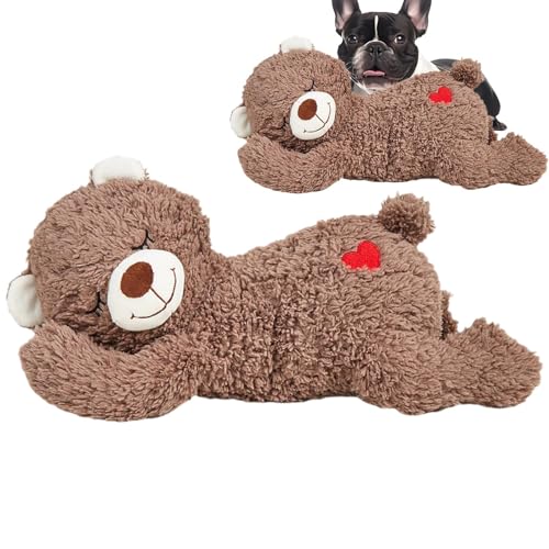 BommFu Kuscheltier Für Hunde | Hunde Herzschlag Plüschtier Welpe Verhaltenshilfe | Weiches Sensorisches Plush -Haustierspielzeug - Interaktives Haustier Camling Plush Animal Training, Schlafen von BommFu