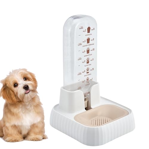 Wassernapfspender Für Hunde | Automatischer Wasserspender Für Katzen | Siphon Mit 500 Ml Visuellem Fassungsvermögen | Abnehmbarer -Filter - Haustier-Wasserbrunnen Für Hunde, Kätzchen, Haustierbedarf von BommFu