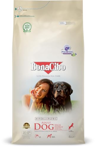 BONACIBO - Erwachsene Hunde - Huhn - hohem Energiegehalt - Trockenfutter - 4 kg von Bonacibo