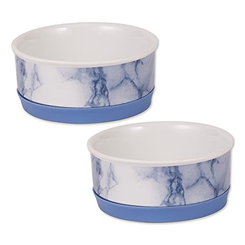 Bone Dry Pet Bowl Collection Keramik-Set, klein, blau, 2-teilig von Bone Dry