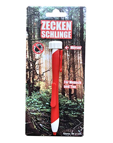 Bonetti Zeckenschlinge in Kugelschreiberform Zecken Schlinge Stift (Rot) von Bonetti