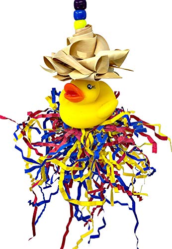 1659 Ducky Hat Vogel Spielzeug Parrot Käfig Toys Käfige Nymphensittiche Unzertrennliche Sittiche von Bonka Bird Toys