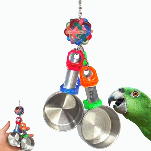 Bonka Bird Toys 1400 Medium Pot Ring Papageienkäfig Spielzeug Käfige African Grey Conure Qualitätsprodukt handgefertigt in den USA von Bonka Bird Toys