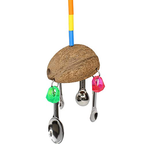 Bonka Bird Toys 1499 Coco Löffel Papageienkäfig Bird Spielzeug Toys Käfige Graupapageien Amazon Sittiche Nymphensittiche von Bonka Bird Toys